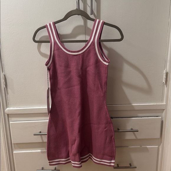 ALO Yoga Tennis Club Sweater Knit Dress size small pink wild rose - Picture 10 of 10